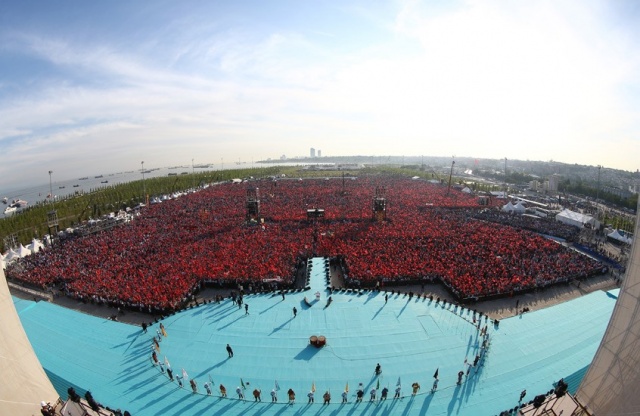 Yenikapı miting alanında Fetih Şölen