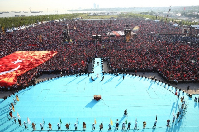 Yenikapı miting alanında Fetih Şölen