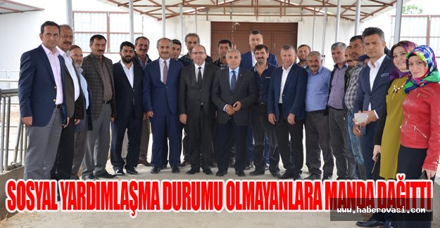 Sosyal Yardımlaşma Vakfından Yardıma Muhtaç Vatandaşlara Manda Dağıtımı Yapıldı