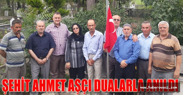 ŞEHİT AHMET AŞÇI DUALARLA ANILDI.