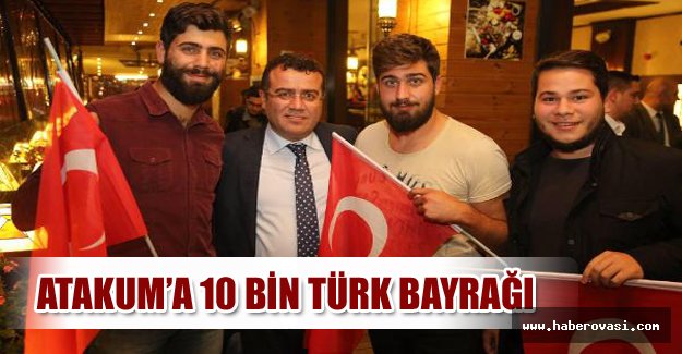 Atakum’a 10 bin Türk Bayrağı