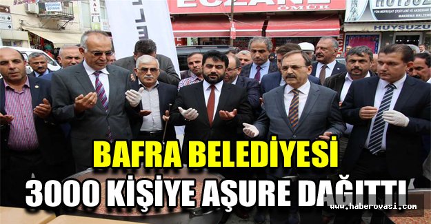 Bafra Belediyesi 3000 Kişiye Aşure Dağıttı