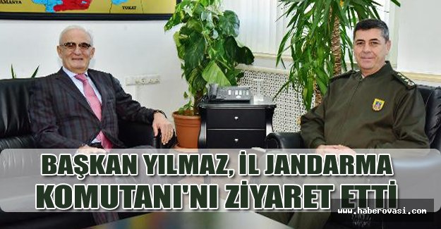 Başkan Yılmaz, İl Jandarma Komutanı'nı ziyaret etti