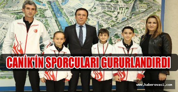 Canik'in sporcuları gururlandırdı