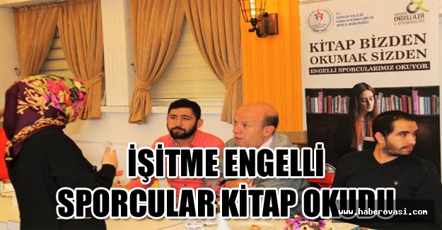 İşitme engelli sporcular kitap okudu