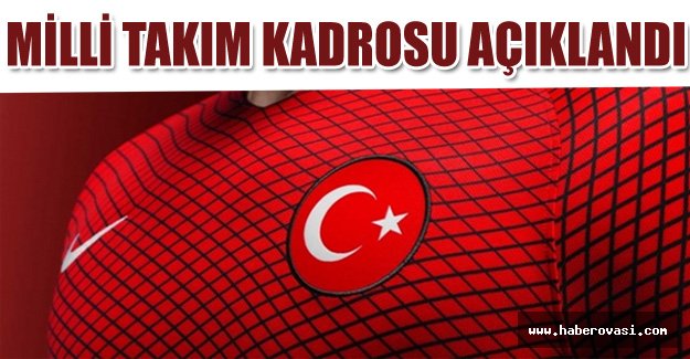 Milli Takım kadrosu açıklandı