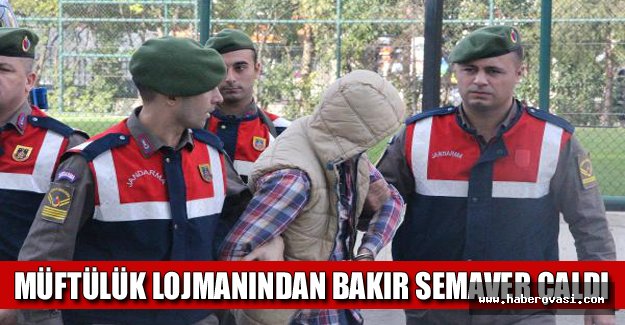 Müftülük lojmanından bakır semaver çaldı