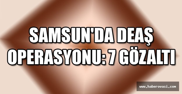 Samsun'da DEAŞ operasyonu: 7 gözaltı