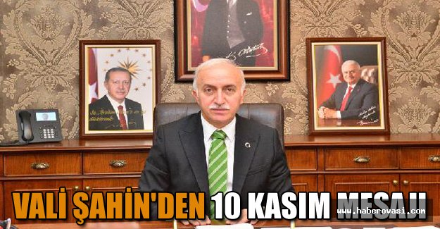 Vali Şahin'den 10 Kasım mesajı