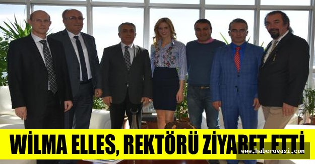 Wilma Elles, rektörü ziyaret etti