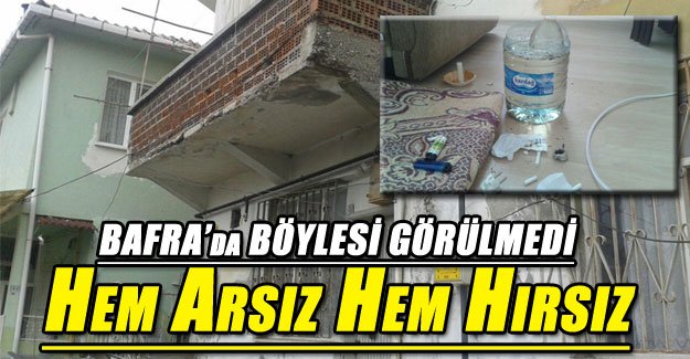 Bafra'da böylesi görülmedi hem arsız hem hırsız.