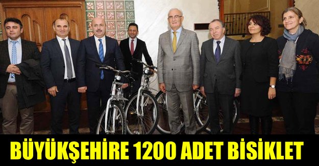 Büyükşehire 1200 adet bisiklet