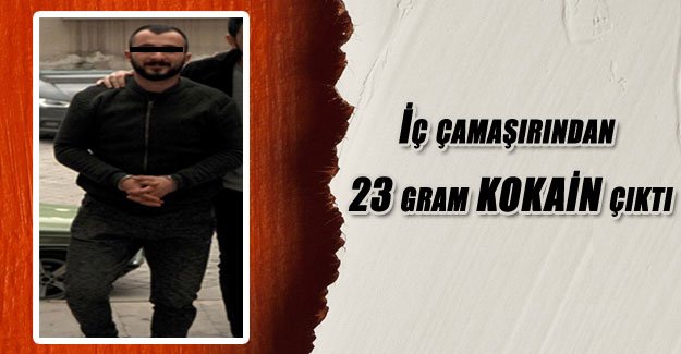 İç çamaşırından 23 gram kokain çıktı