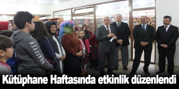 Kütüphane haftası kapsamında program düzenlendi