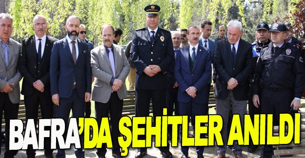 Bafra'da şehitler anıldı