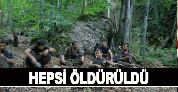 Hepsi öldürüldü