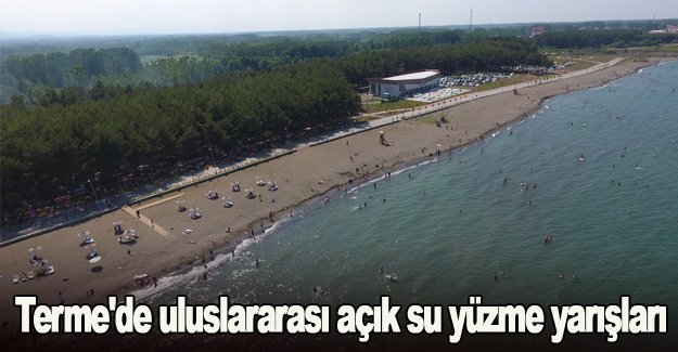 Terme'de uluslararası açık su yüzme yarışları