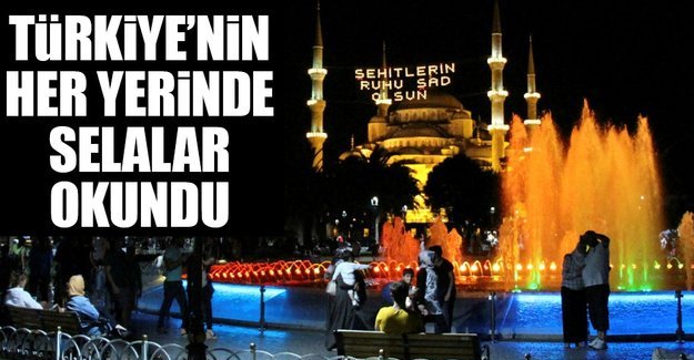 90 Bin Cami'de Selalar okundu