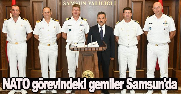 NATO görevindeki gemiler Samsun'da