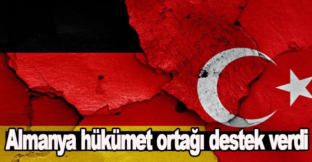 Almanya'dan Türkiye'ye destek geldi