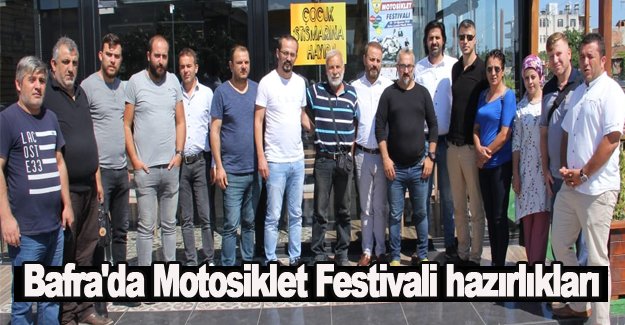 Bafra'da Motosiklet Festivali hazırlıkları