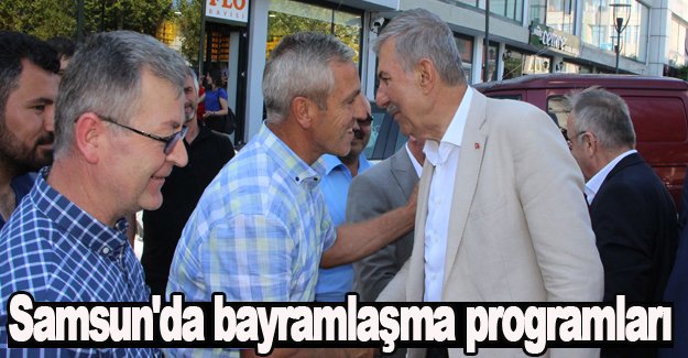 Samsun'da bayramlaşma programları devam ediyor