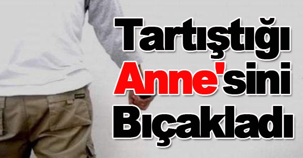 Tartıştığı annesini bıçakladı