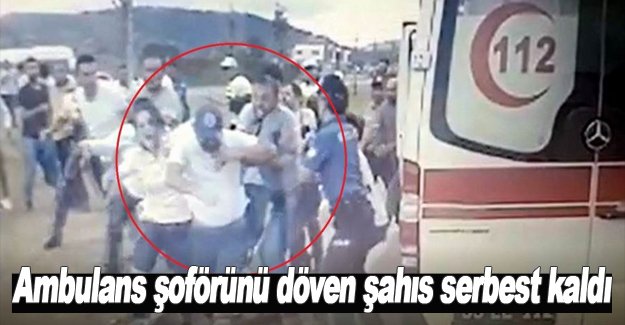 Samsun Ambulans şoförünü döven şahıs serbest kaldı