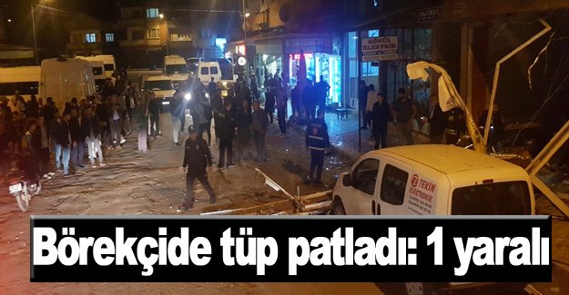 Bafra'da Börekçide tüp patladı: 1 yaralı