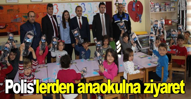 Polislerden ana sınıfı öğrencilerine ziyaret