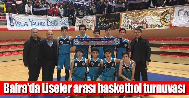 Bafra'da Liseler arası basketbol turnuvası