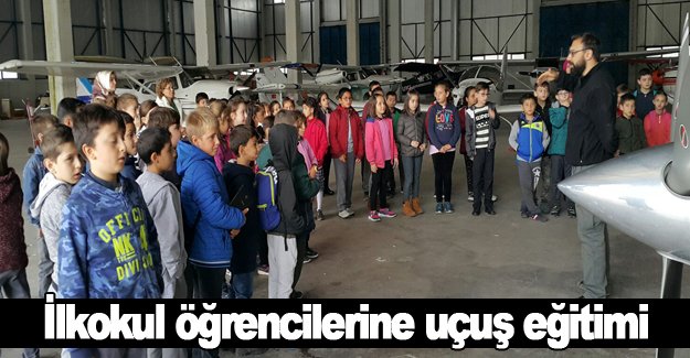 İlkokul öğrencilerine uçuş eğitimi