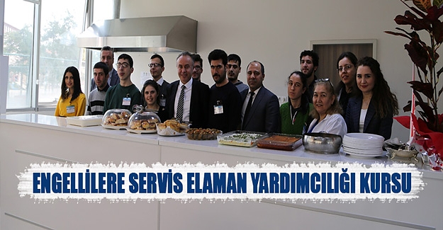 Bafra'da engellilere servis eleman yardımcılığı kursu