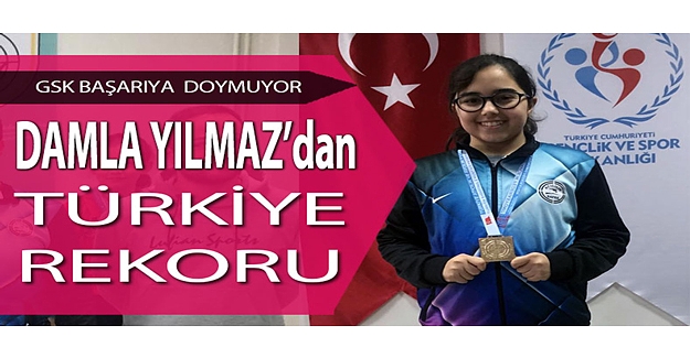 Damla Yılmaz’dan Türkiye Rekoru