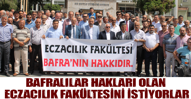 Eczacılık Fakültesi Bafra Halkıdır