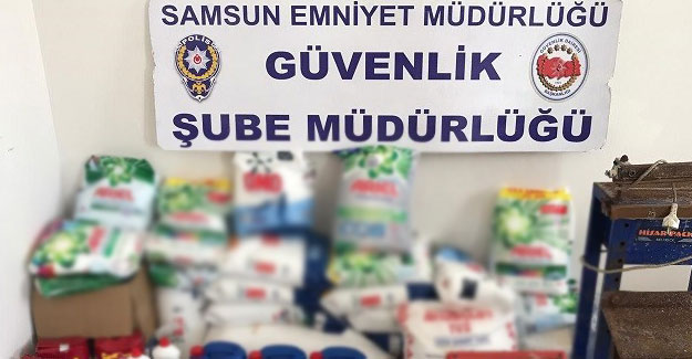 Samsun'da taklit ürün ele geçirildi