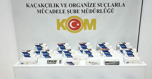 Samsun'da kaçak sigara operasyonu 1 gözaltı