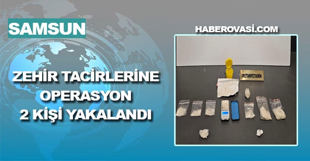 Samsun'da uyuşturucu operasyonu, 2 gözaltı
