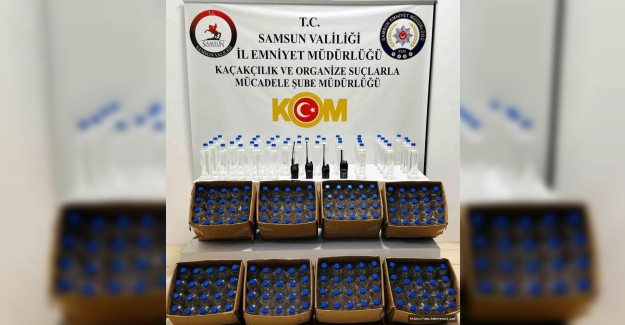 Samsun'da 200 litre etil alkol ele geçirildi