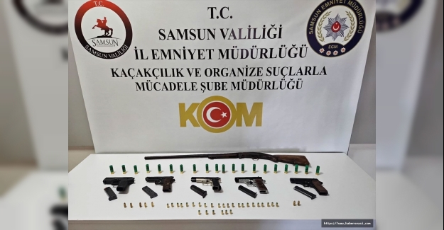 Samsun'da silah kaçakçılığı 1 tutuklama