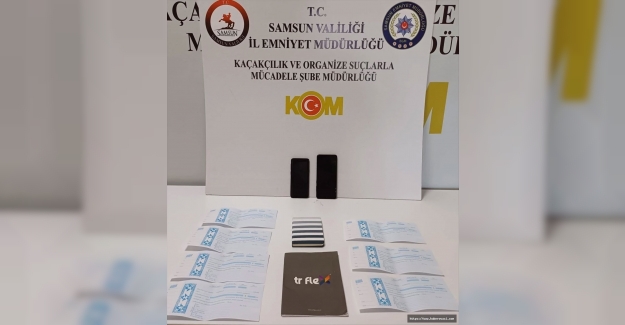 Samsun'da tefecilere operasyon 2 gözaltı