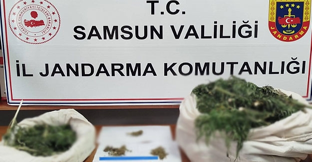 Samsun'da 10 kilogram uyuşturucu ele geçirildi