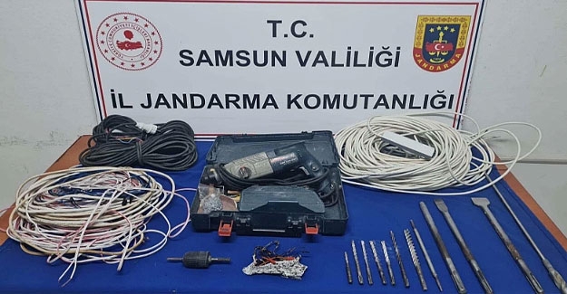 Samsun'da define avcısı 2 kişi yakalandı