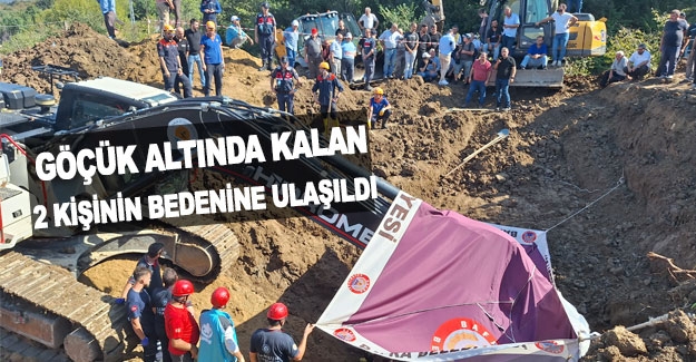 Samsun'da göçük altında kalan 2 kişinin cansız bedenine ulaşıldı