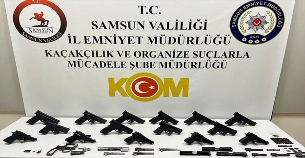 Samsun'da silah kaçakçıları operasyonla yakalandı