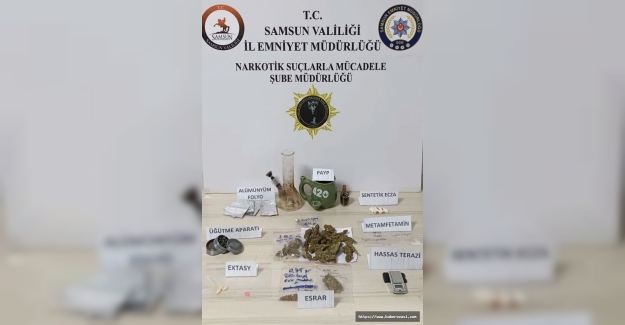 Samsun'da uyuşturucu operasyonunda 1 tutuklama