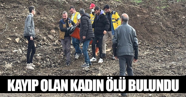 Samsun'da 5 gündür kayıp olan kadının cesedi bulundu