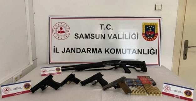 Samsun'da silah ticaretine 2 gözaltı