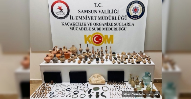 Samsun'da tarihi eser kaçakçılığı operasyonu