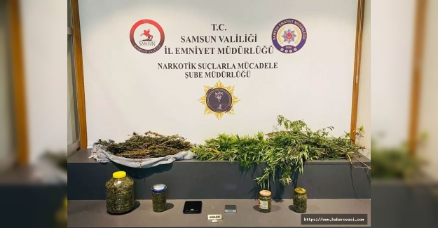 Samsun'da uyuşturucu operasyonu 1 gözaltı